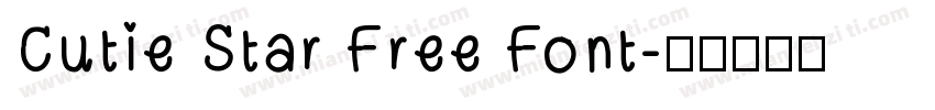 Cutie Star Free Font字体转换